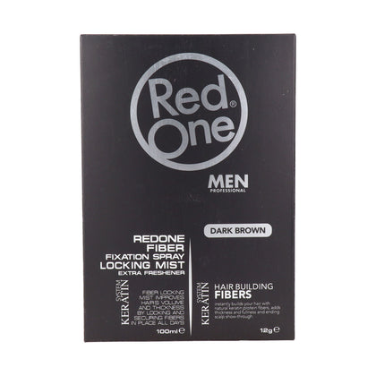 Set texturizzante per capelli Red One Fibra capillare Topic Castano 100 ml