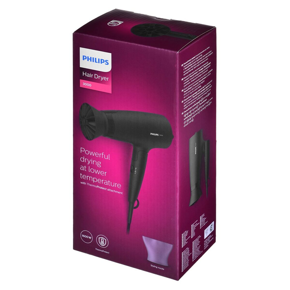 Asciugacapelli Philips BHD308/10 Nero 1600 W-1