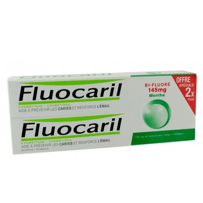 Fluocaril Bi-Fluoride Mint Paste 145 mg 2x75 ml