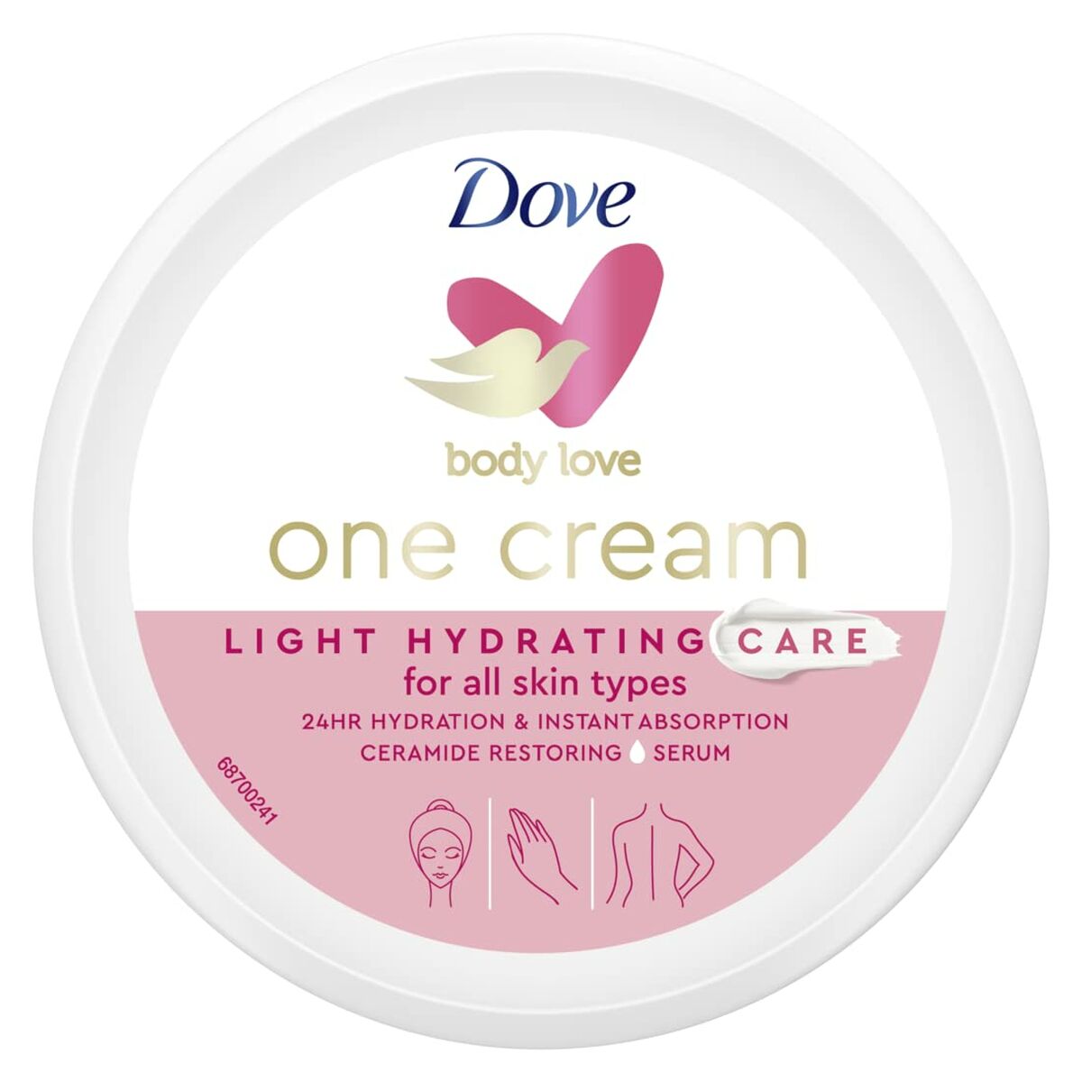 Feuchtigkeitsspendende Körpercreme Dove Body Love 250 ml-2