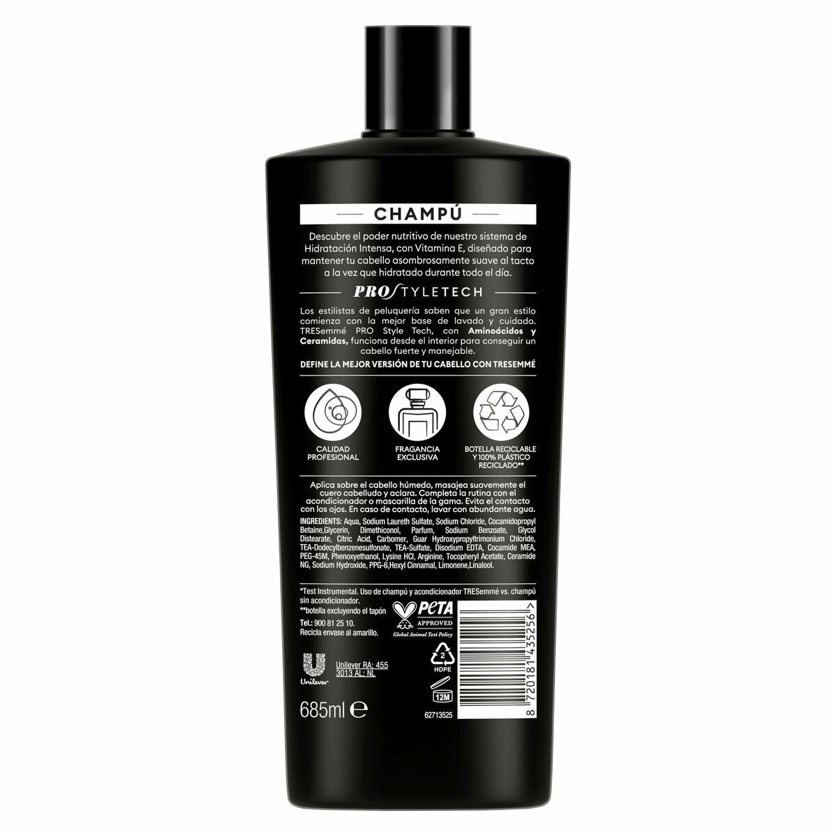 Șampon hidratant Tresemme HIDRATACIÓN INTENSA 685 ml-4