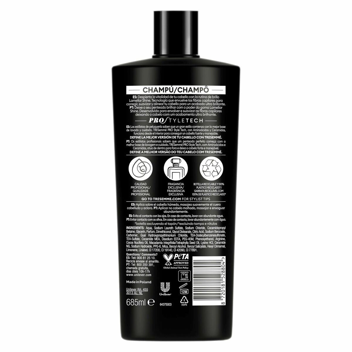 Shampoo Tresemme LAMELLARE LUCENTEZZA 685 ml-3