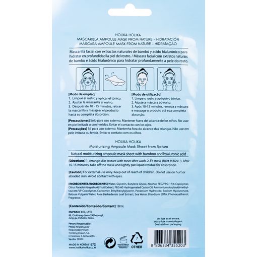 Holika maschera Ac Hialuronico Bambu - immagine 2