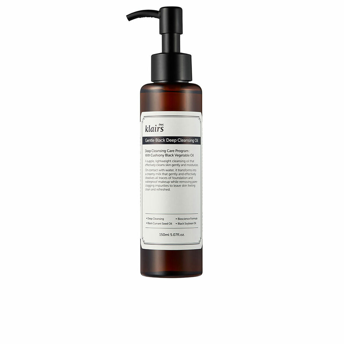 Make-up-Entferneröl Klairs Gentle Black Cleanser 150 ml-0