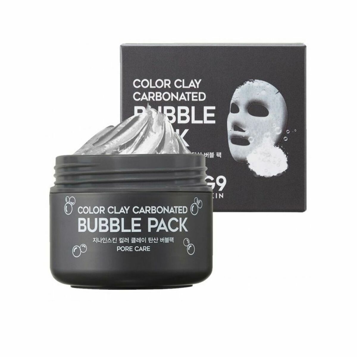 Masque nettoyant pour pores G9 Skin Bubble Pack Charcoal Clay-0