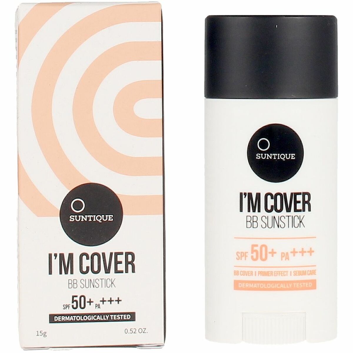 Feuchtigkeitsspendende Creme mit Farbe Suntique I'm Cover Stick Spf 50 15 g-0