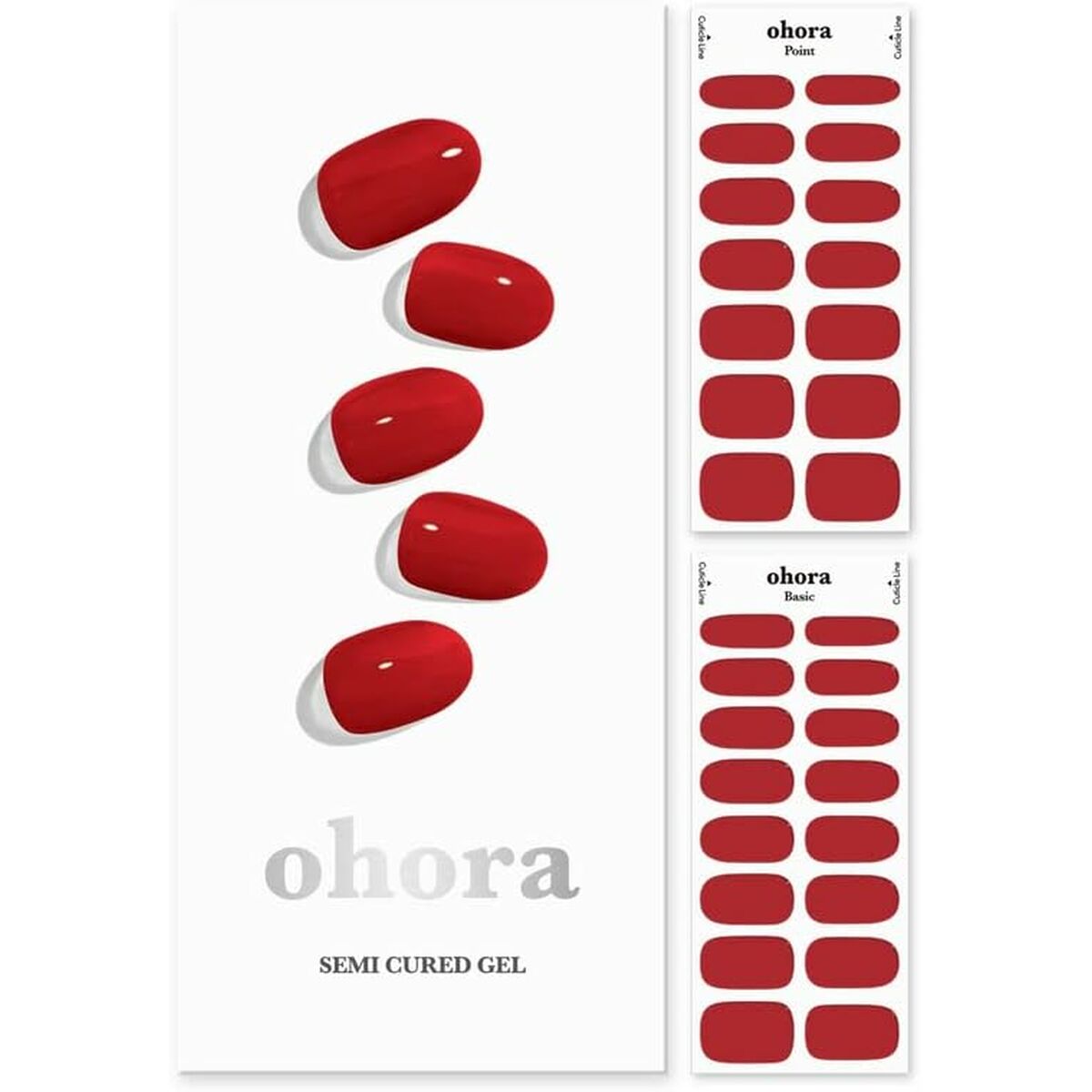 Gel Nail Strips Ohora Semi Cured Gel Addict 30 Pieces-0