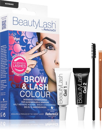 Refectocil Beautylash Brow e Lash Colour Kit Tinte sopracciglia e ciglia Negro 1 pz