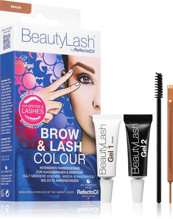 Refectocil Beautylash Brow e Lash Colour Kit Tinte sopracciglia e ciglia Castaño Medio 1 pz