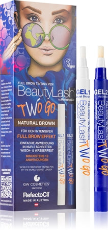 Refectocil Beauty Lash Two Go Tinte per sopracciglia Natural Brown 2 pz