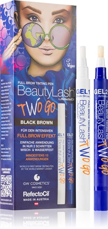 Refectocil Beauty Lash Two Go Tinte per sopracciglia Black Brown 2 pz