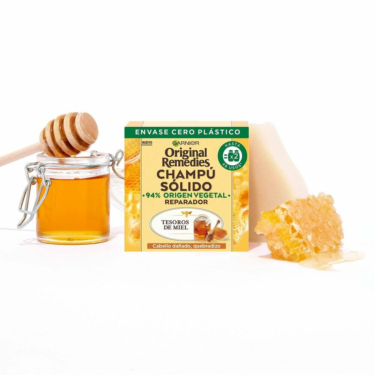 Shampoo Bar Garnier Original Remedies (2 x 60 g)-3