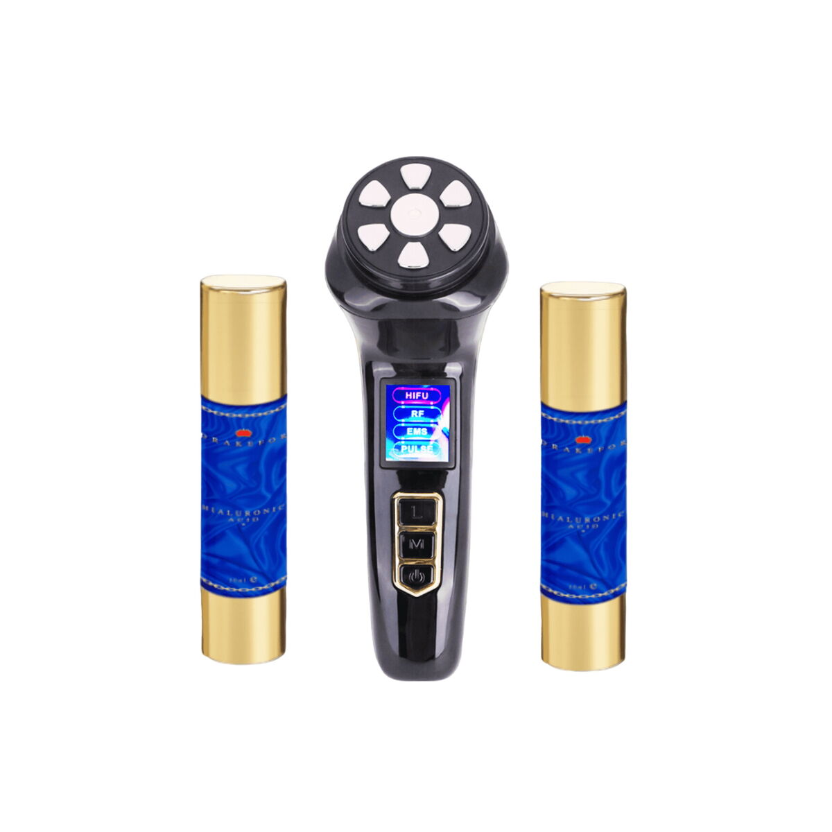 Gesichtsmassagegerät mit Radiofrequenz, Phototherapie und Elektrostimulation Drakefür HIFU PRO MAX White-2
