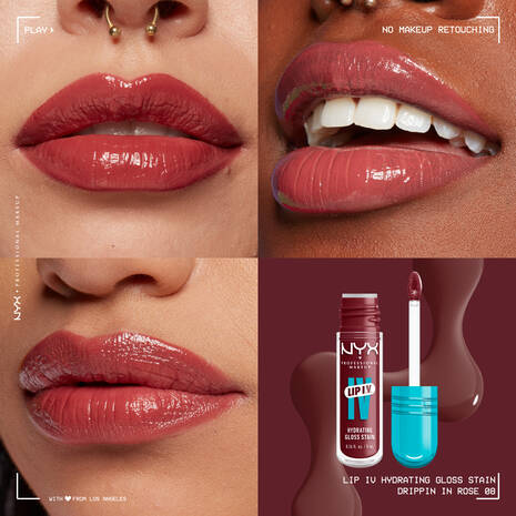 Nyx Lip Iv Gloss 08-Drippin' In Rose 5 ml