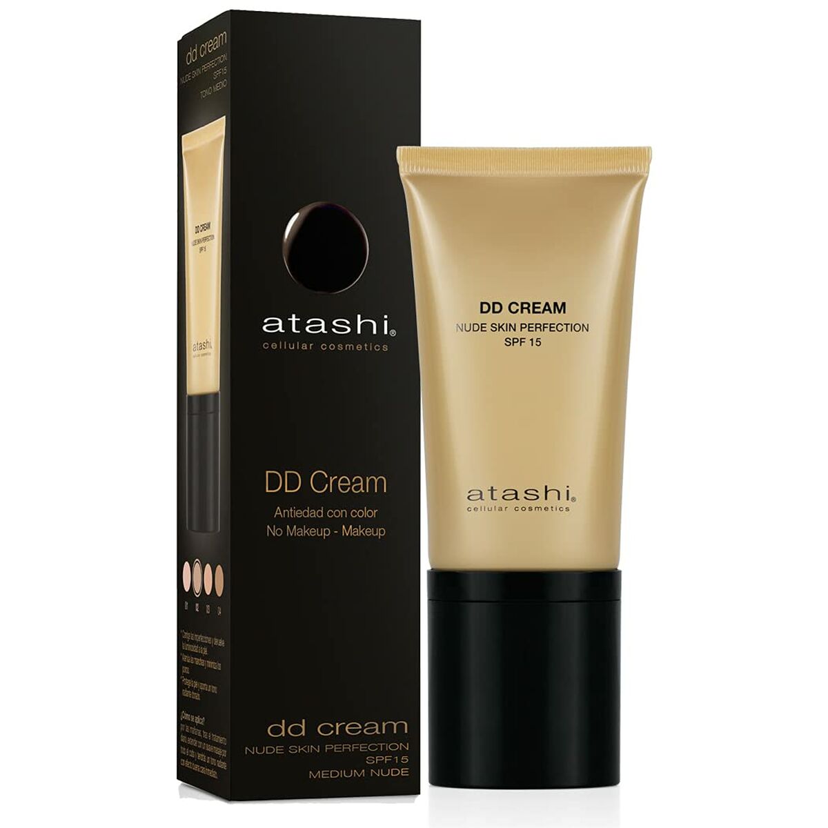 Protección Solar con Color Atashi PT0905ES0007 Media Spf 15 50 ml DD Cream-0