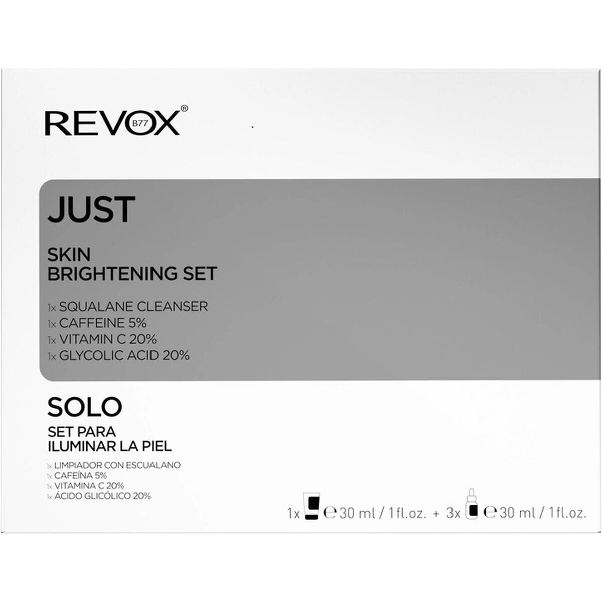 Set cosmetici unisex Revox B77 Just Skin Brightening 4 pezzi-1