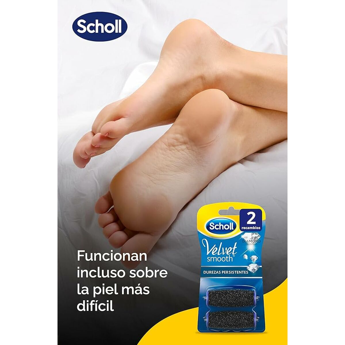 Esfoliante per piedi Scholl Velvet Smooth (2 unità)-1
