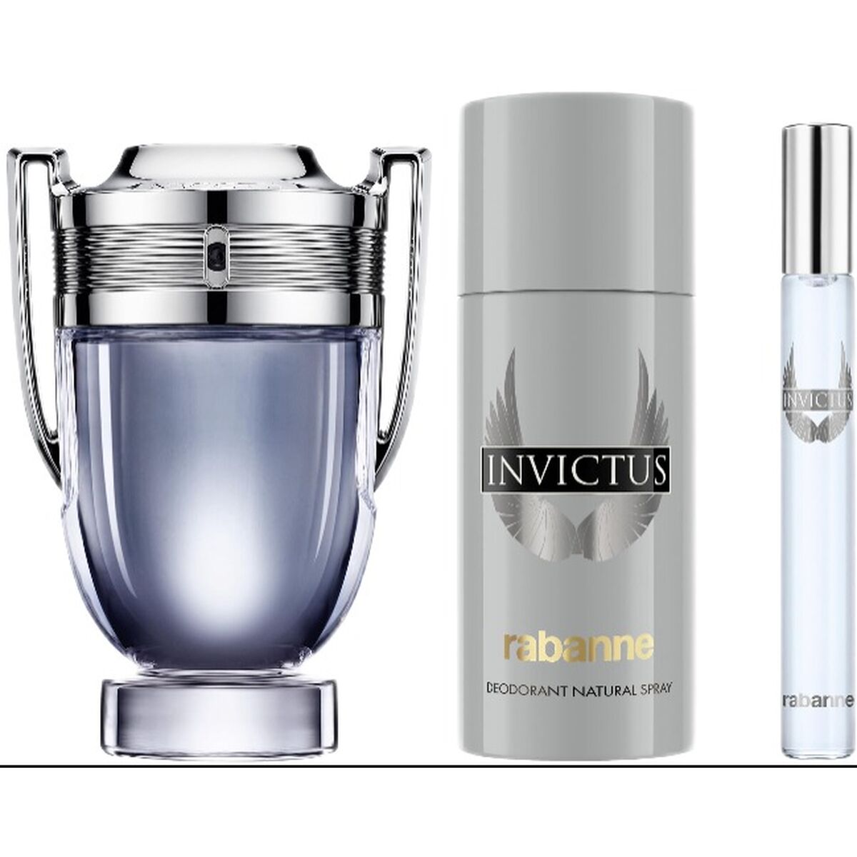 Herrenparfüm-Set Paco Rabanne Invictus 3-teilig-1