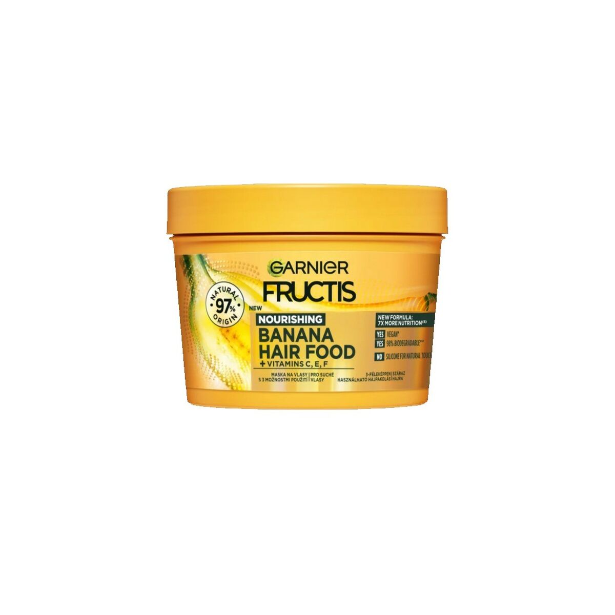 Nährende Haarmaske Ultra Hair Food Banana Fructis (390 ml)-0