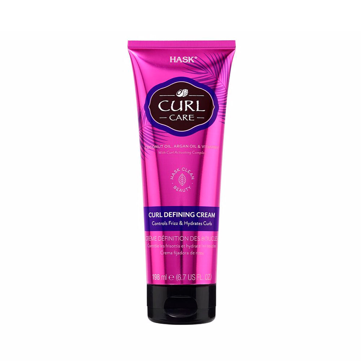 Maschera nutriente per capelli Cura dei ricci HASK 36331A 198 ml-0