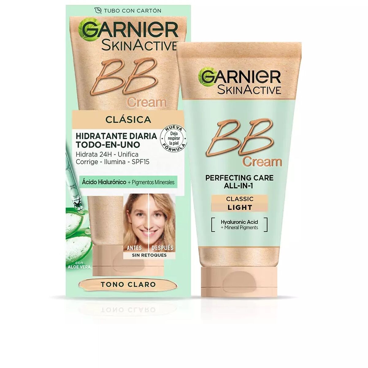 Crème hydratante avec couleur Garnier Skin Naturals Spf 15 Clear (50 ml)-0