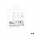 Travel Set Transparent White Plastic (36 Units)-0