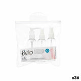 Travel Set Transparent White Plastic (36 Units)-0