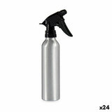 Atomiser Bottle Black Silver Aluminium 300 ml (24 Units)-0
