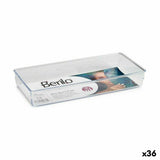 Drawer Organizer Multi-use Transparent Plastic 15,5 x 5,5 x 34,5 cm (36 Units)-0