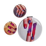 Pocket Mirror Crystal Plastic 8 x 2,4 x 8 cm (12 Units)-2