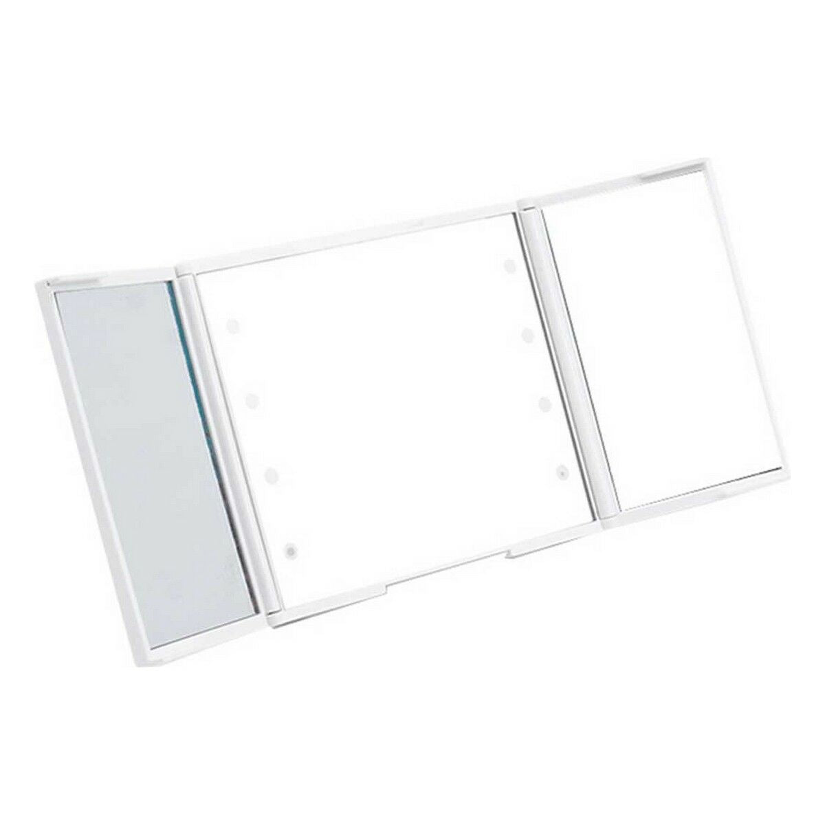 Pocket Mirror LED Light White ABS 1,5 x 9,5 x 11,5 cm (12 Units)-2