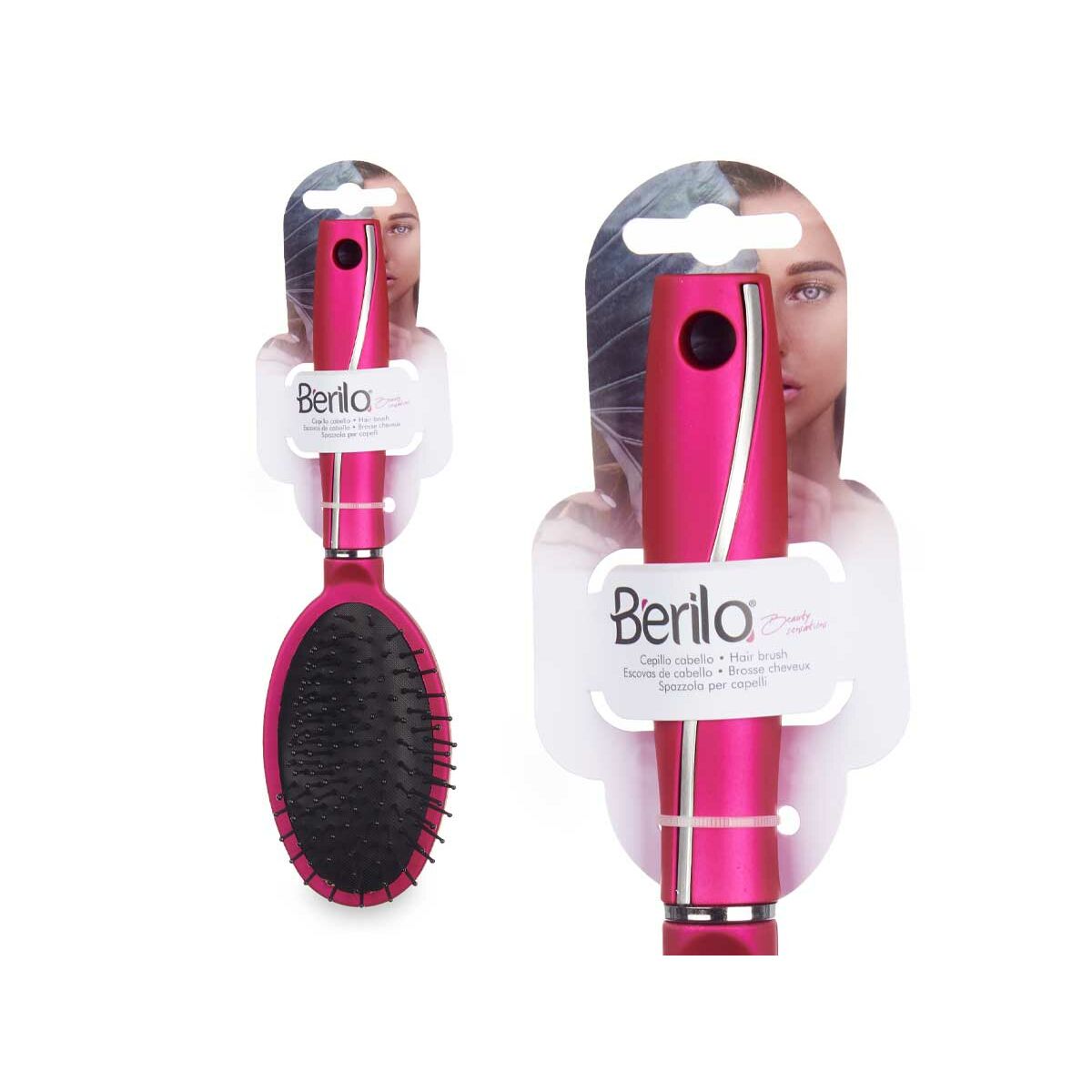 Brush Fuchsia Silicone Plastic (24 Units)-1