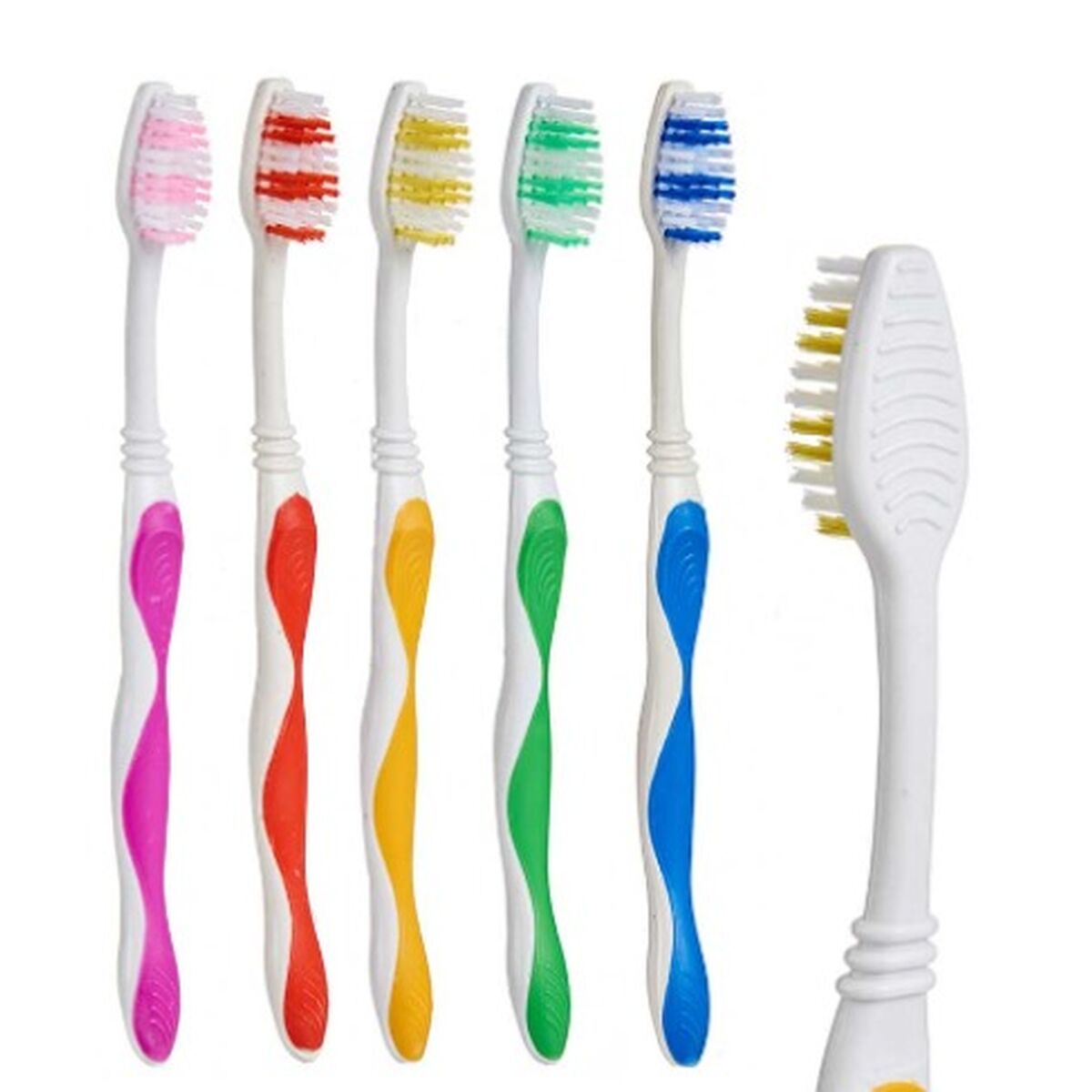 Toothbrush Yellow Blue Red Green Pink (12 Units)-2