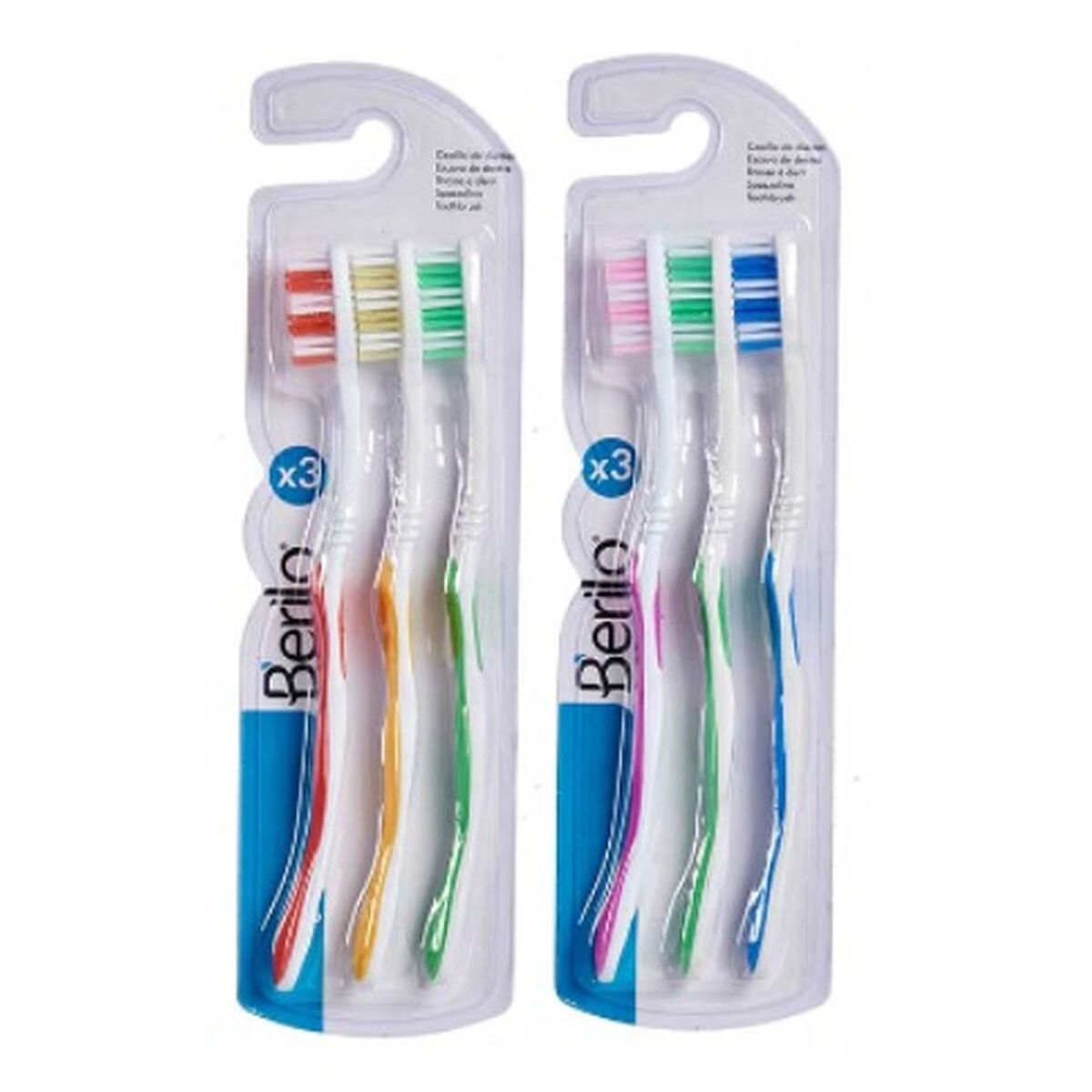 Toothbrush Yellow Blue Red Green Pink (12 Units)-1