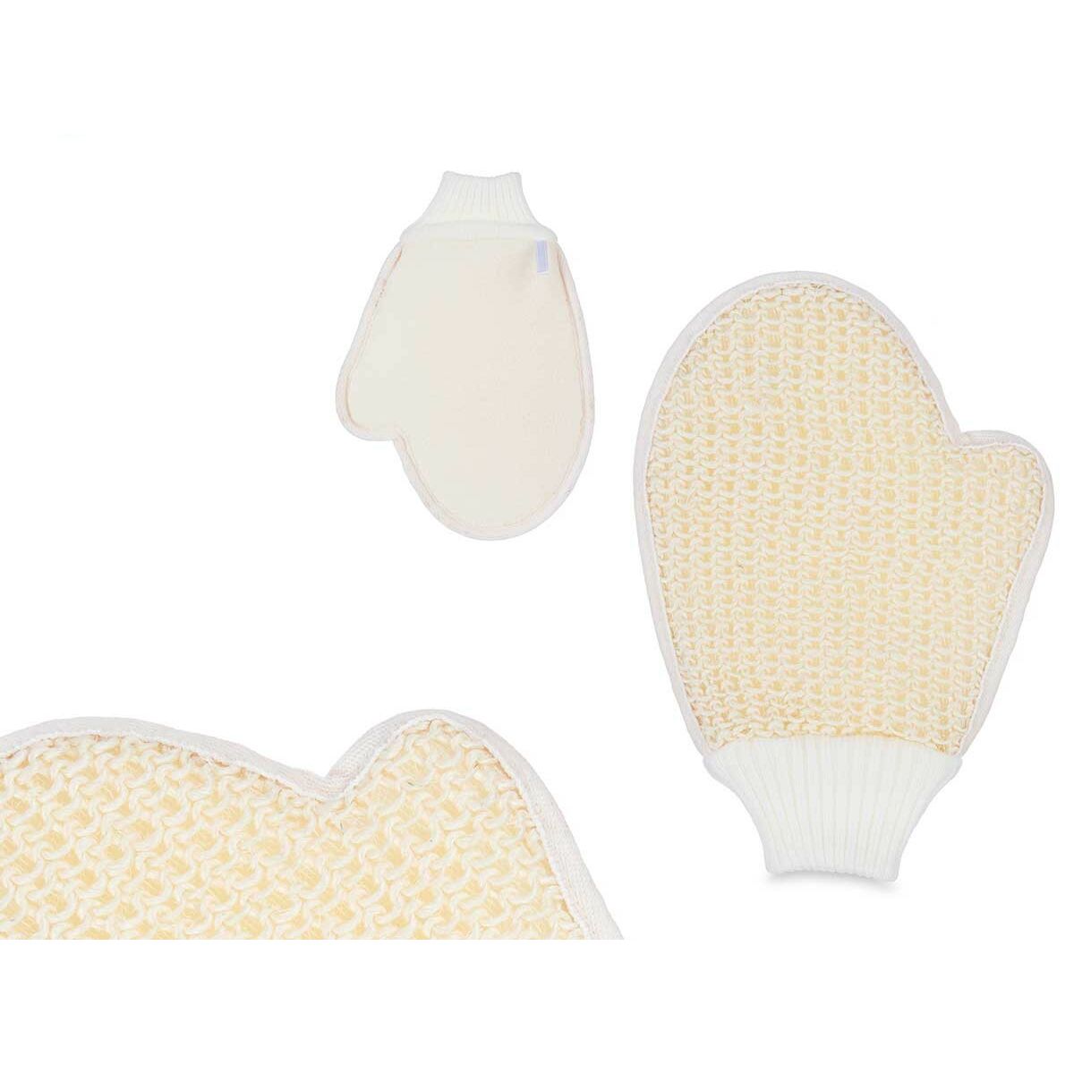 Bath Mitten White Beige (24 Units)-1