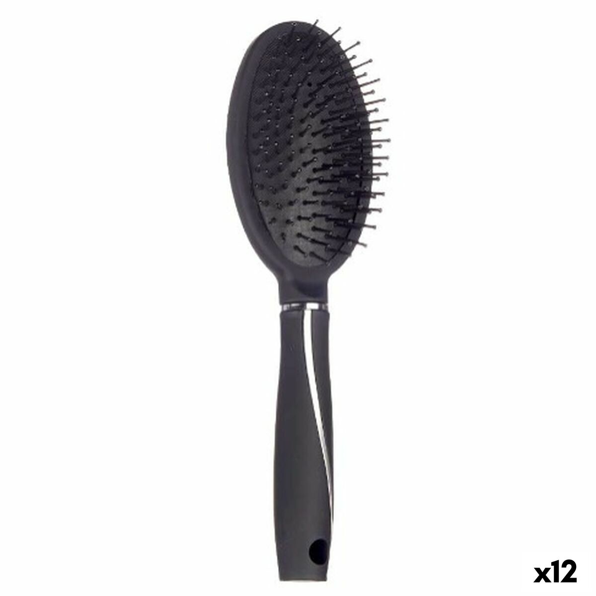 Pincel Plástico Silicona Negro (12 Uds)-0