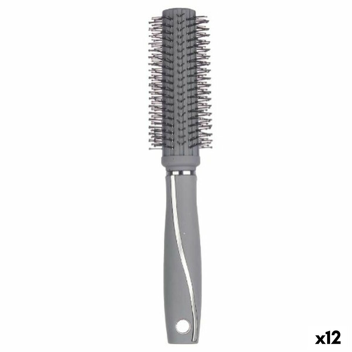 Round Brush Grey Silicone Plastic (12 Units)-0