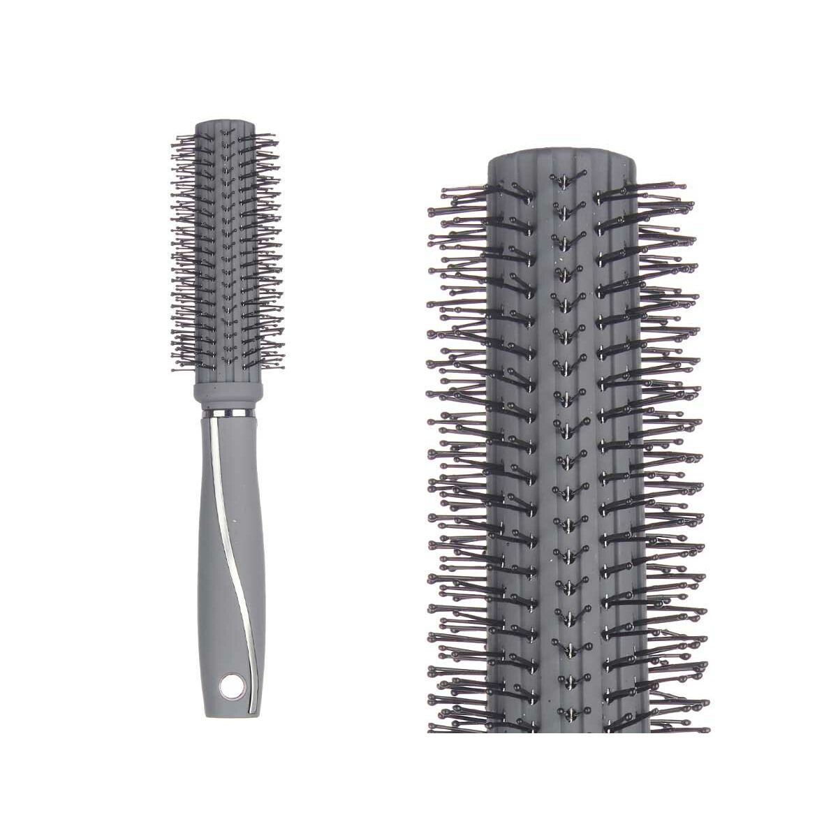 Round Brush Grey Silicone Plastic (12 Units)-3
