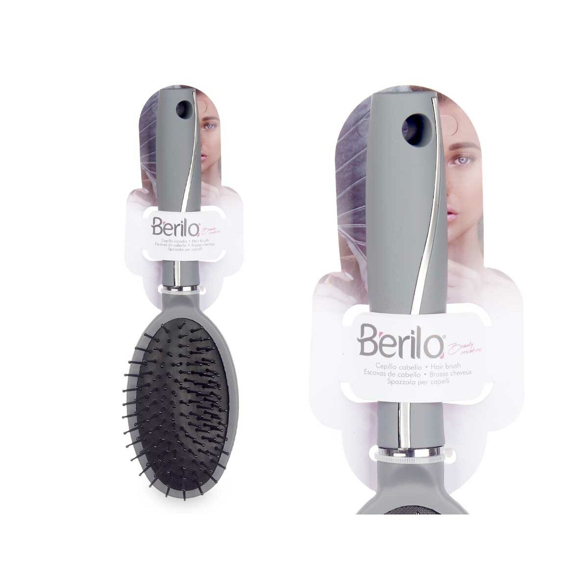 Brush Grey Silicone Plastic (12 Units)-1
