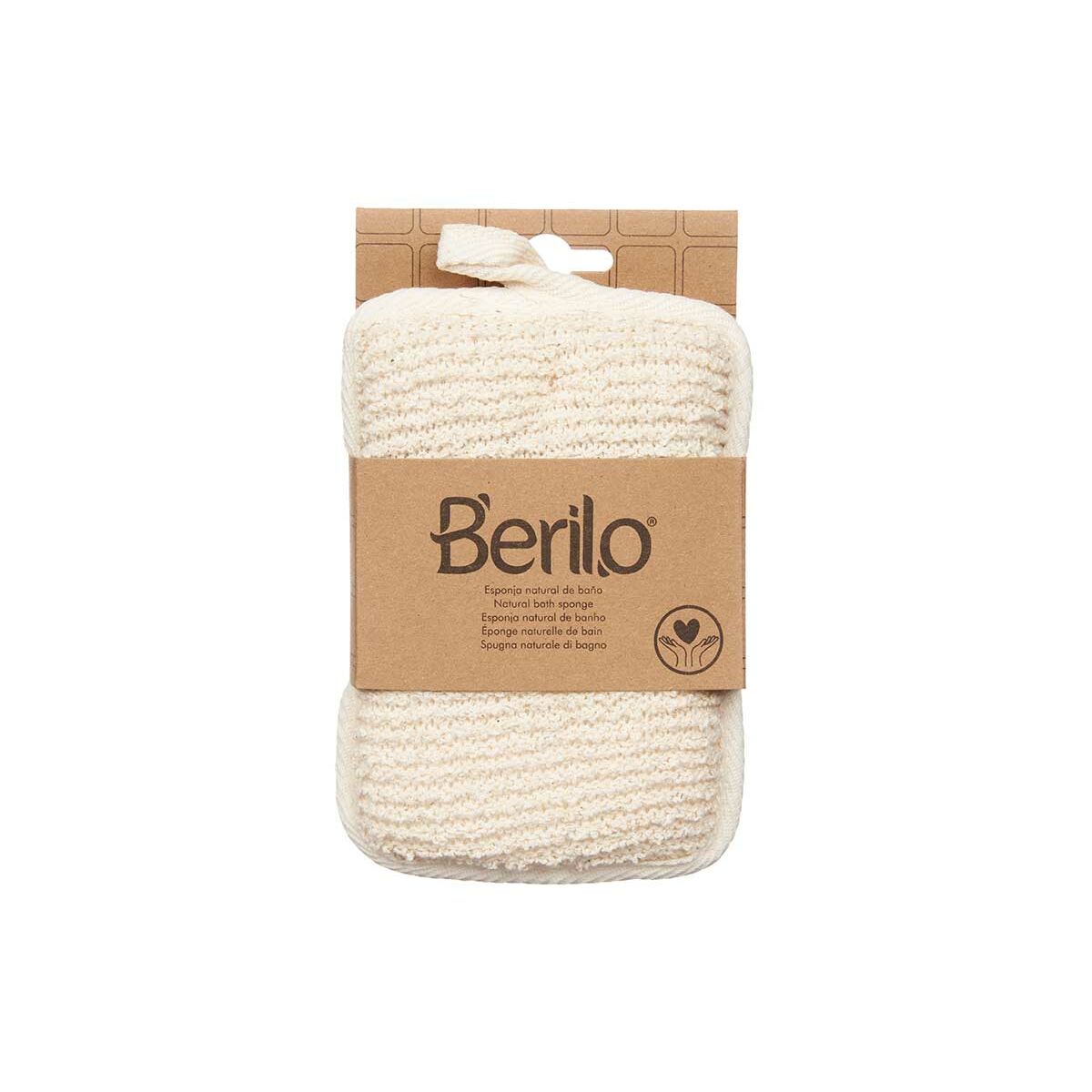 Éponge Corporelle Berilo B7081-6 Blanc Beige 11 x 16,5 x 2 cm (12 Utés)-2
