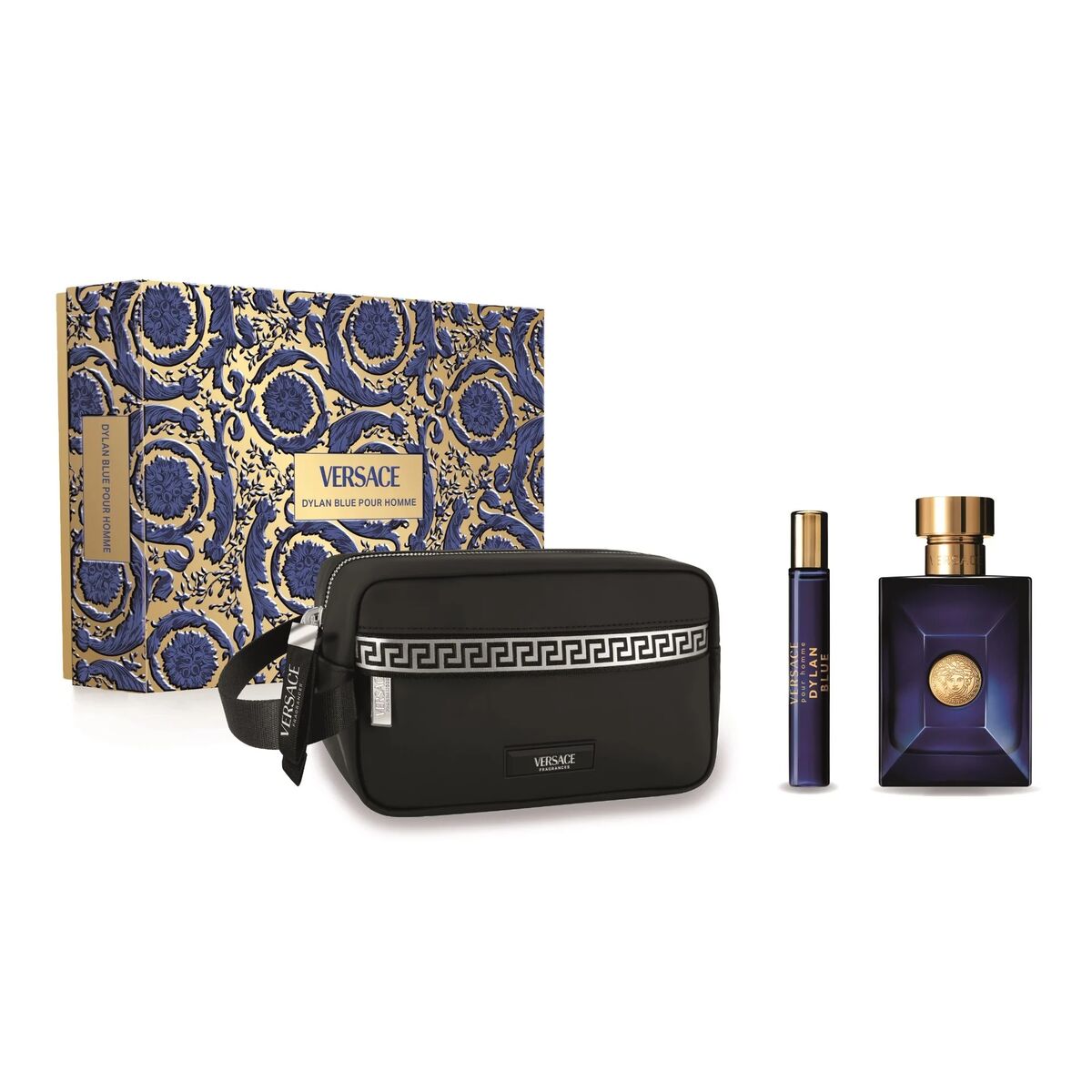 Herrenparfüm-Set Versace Dylan Blue EDT 3 Stück-0