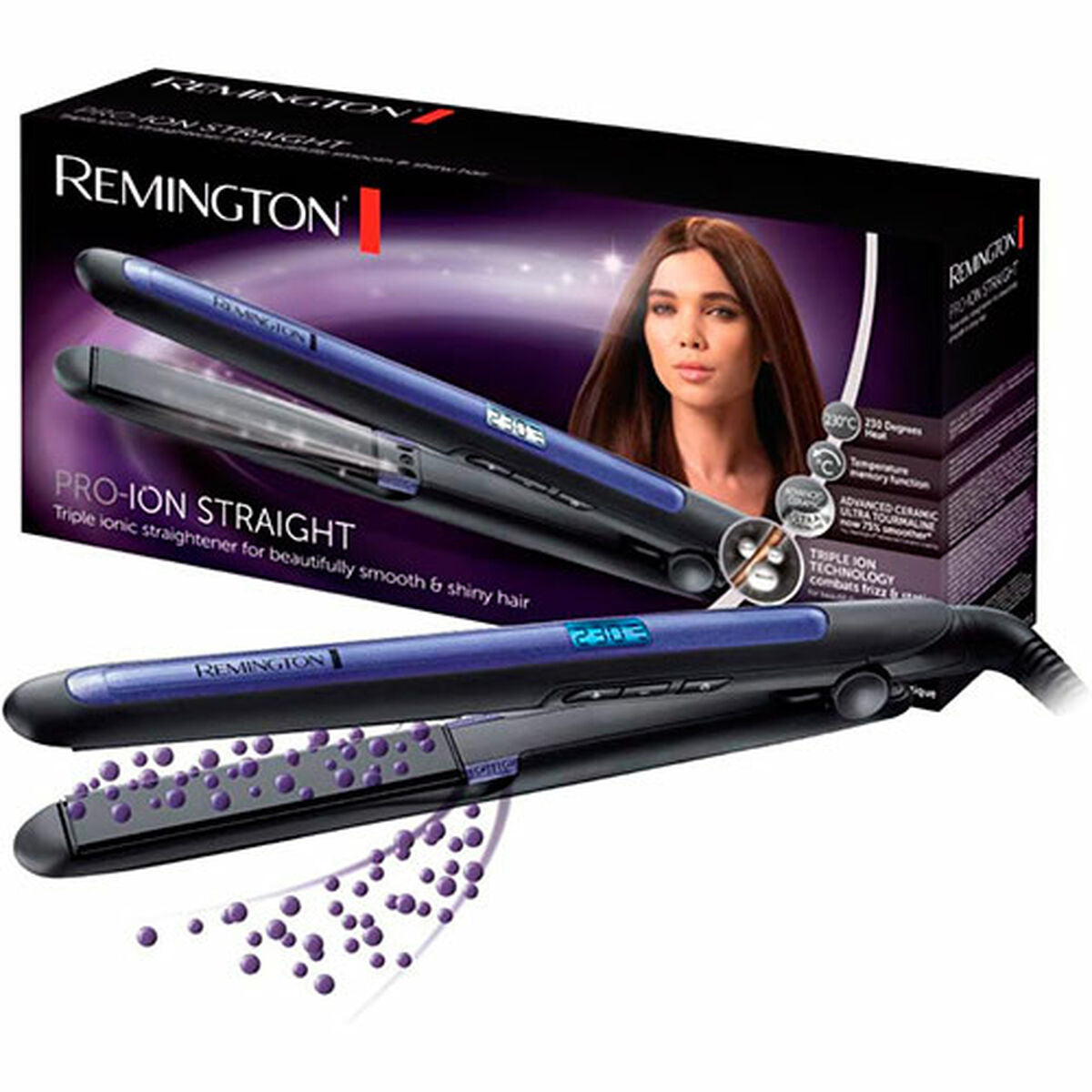 Plancha de Pelo Remington Negro-0