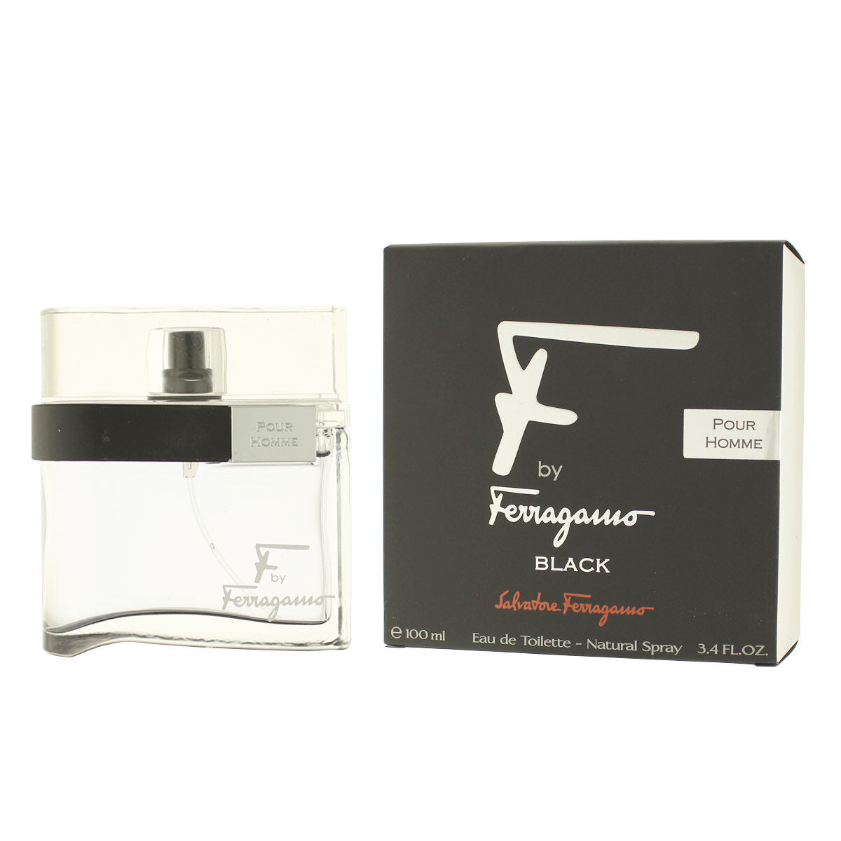 Men's Perfume Salvatore Ferragamo EDT F By Ferragamo Black 100 ml-0