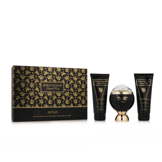 Women's Perfume Set Afnan Souvenir Desert Rose EDP 3 Pieces-0