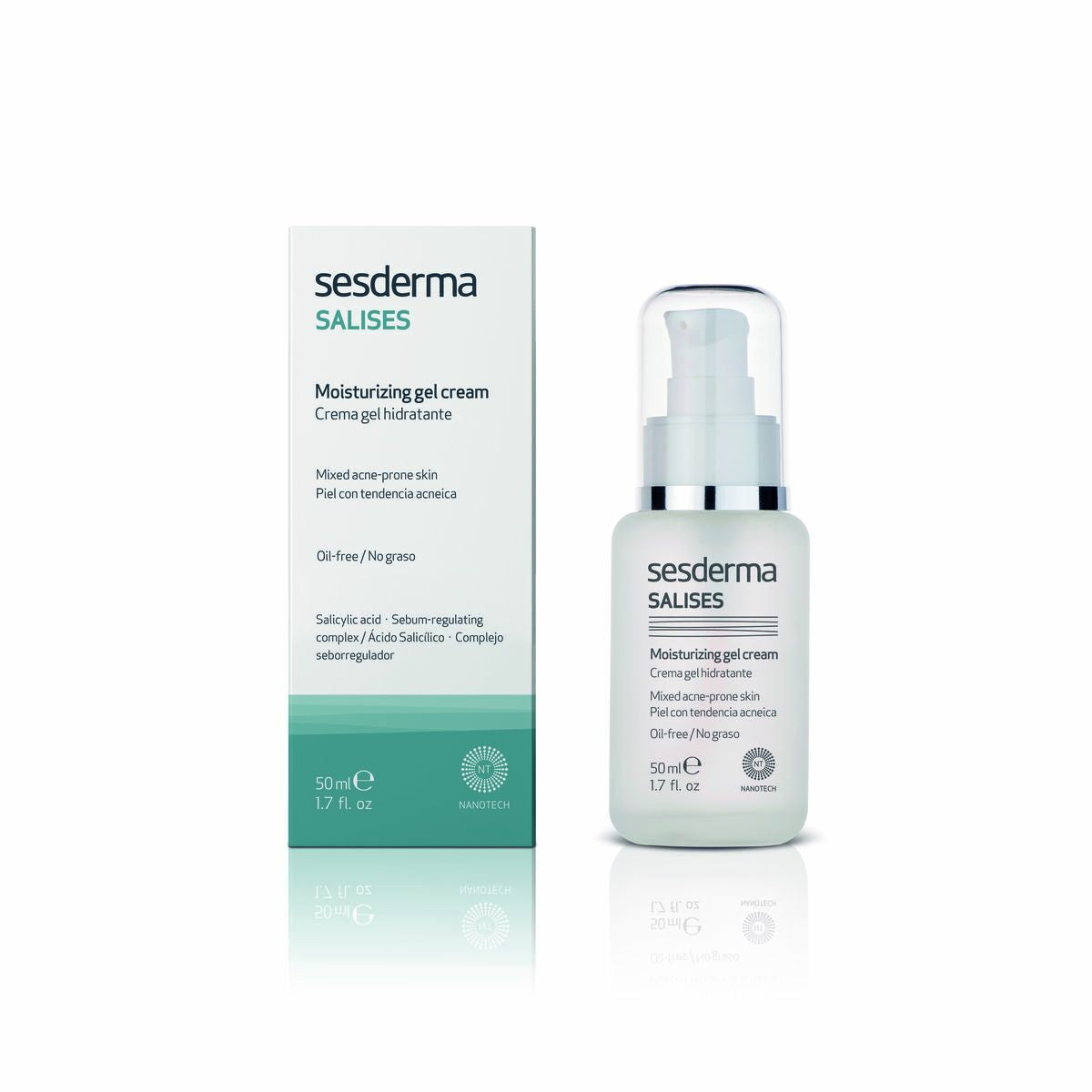 Gel crème hydratant Sesderma Salises 50 ml Peau Mixte-0