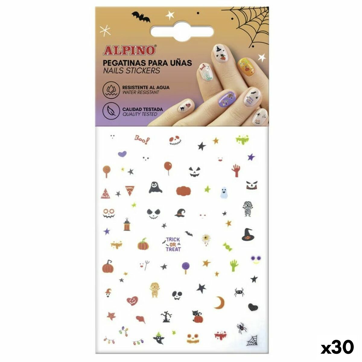 Nail art stickers Alpino Halloween (30 Units)-0