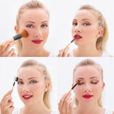 Set Make-up-Pinsel aus Holz mit Tragetasche Miset InnovaGoods 5 Einheiten-8