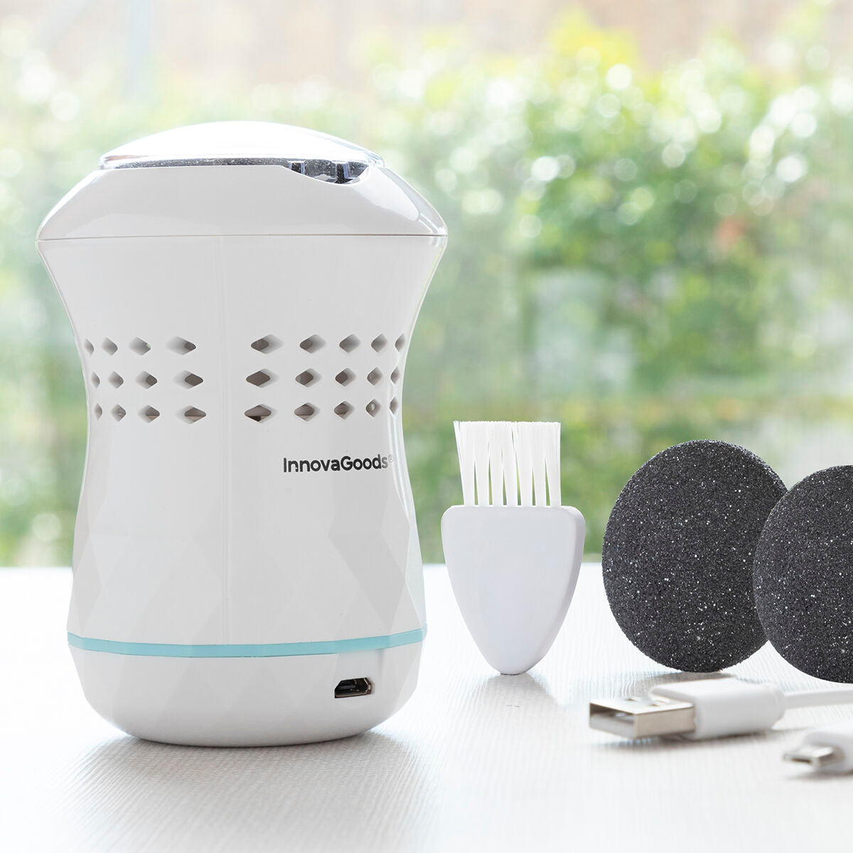 Rechargeable Pedicure File with Integrated Vacuum Sofeem InnovaGoods-7