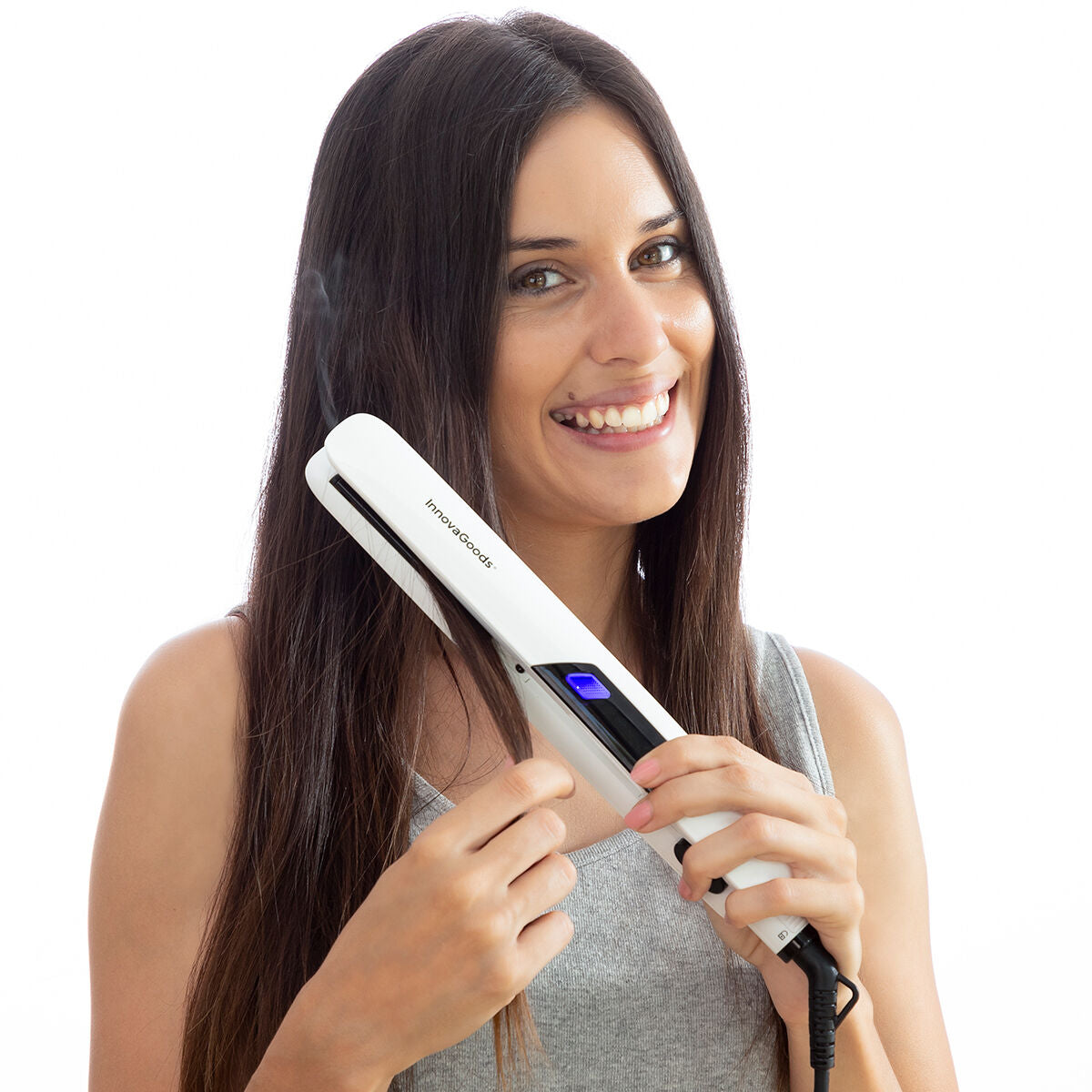 Piastra per Capelli in Ceramica con Vapore Stemio InnovaGoods 36 W-4