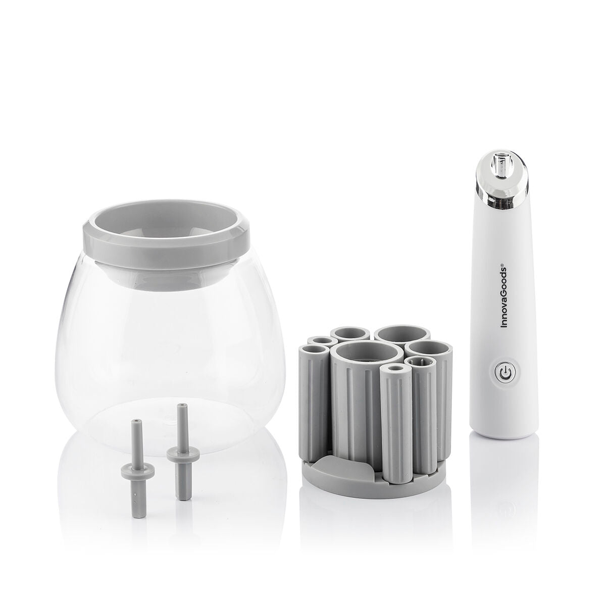 Pulitore e Asciuga pennelli da trucco automatico Maklin InnovaGoods-2